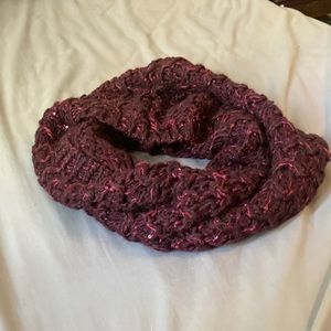 Burgundy infinity scarf